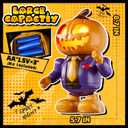 Halloween Pumpkin Dancing Robot Toy  Light-Up Musical Walking Figure, Party Decoration for Boys & Girls Ages 3-8, Fun Holiday Gift