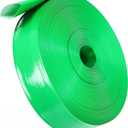 Woanger 1 Set 2in x 400ft Backwash Hose Heavy Duty Pool PVC Water Hose with 2 Clamps Weatherproof Burst Resistant for Water Transfer Sump Pump Pool Filter Drain Inground Draining Flexible Lay