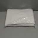 Fokitut 2 Pack Waterproof Round Tablecloth, 90 Inch, Stain Resistant and Wrinkle Polyester Table Cloth, Fabric Table Cover for Kitchen Dining, Wedding, Party, Holiday Dinner-White