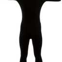 Kids Halloween Full Unisex Black Shadow Bodysuit Jumpsuit Skin Suit Onesie Outfit (
8-10Years)