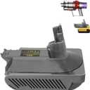 V10 Battery Adapter for Dewalt for Dyson V10 Replacement 25.2V Original Battery,for Dyson V10 Animal Absolute Motorhead Fluffy Total Clean SV12 Cordless Stick Vacuum Cleaner (Only Adapter)