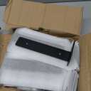 12 Pack Floating Shelf Brackets, 8 Inch Heavy Duty Industrial Shelf Bracket, Black Metal L Brackets for Shelves Support DIY(1/5 Inch Thicked)