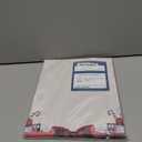 Holiday Present Stationery - 80 Sheets - Red Bow & Candy Cane Holiday Design with Snowflake Border, Festive Printable Paper for Christmas Letters & Party Invitations - 8.5 x 11