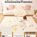 Joypony Baby Play Mat 71x59 Inches, Foldable Play Mats for Babies and Toddlers, Waterproof & Anti-Slip Portable Baby Floor Mat for Tummy Time, Baby Mat for Floor with Travel Bag for Indoor Outdoor