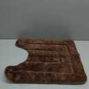 Buganda Bathroom Rugs, 30" x 20", Soft and Absorbent Microfiber Bath Rugs, Non-Slip Shaggy Shower Carpet, Machine Wash Dry Bath Mats for Bathroom Floor, Tub and Shower, Brown