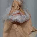 Realistic Old Man Mask Halloween Mask Scary Latex Old Man Grandpa Mask Halloween Wrinkle Face Mask