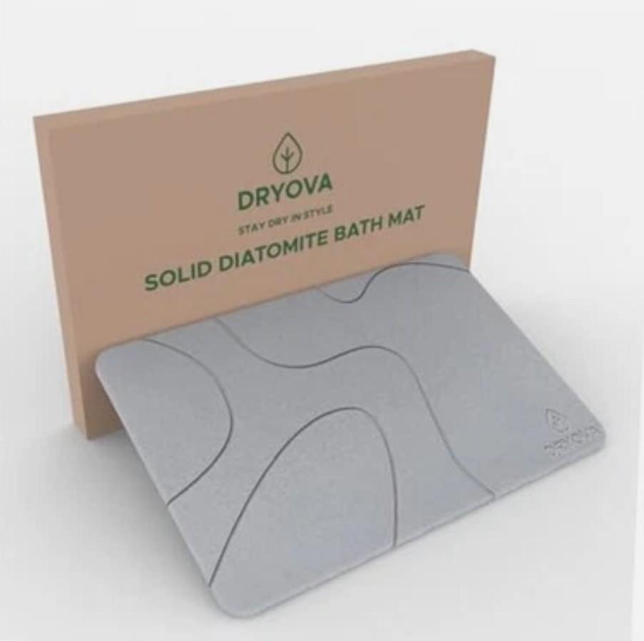 DRYOVA Large Stone Bath Mat – Natural Diatomaceous Earth Mat, NonSlip & Super Absorbent, Quick Drying, Easy to Clean – Bathroom Floor Stone Mat (23.6"x15.4", Dark Gray Wave) DRYOVA Large Stone Bath Mat – Natural Diatomaceous Earth Mat, NonSlip & Super Absorbent, Quick Drying, Easy to Clean – Bathroom Floor Stone Mat (23.6"x15.4", Dark Gray Wave)