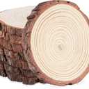 ilauke 8Pcs 8-9inch Wood Slices for Centerpieces, Unfinished Natural Wood Slices Rustic Wood Circles, Wooden Centerpieces for Tables/Wedding/DIY Crafts/Painting/Burning