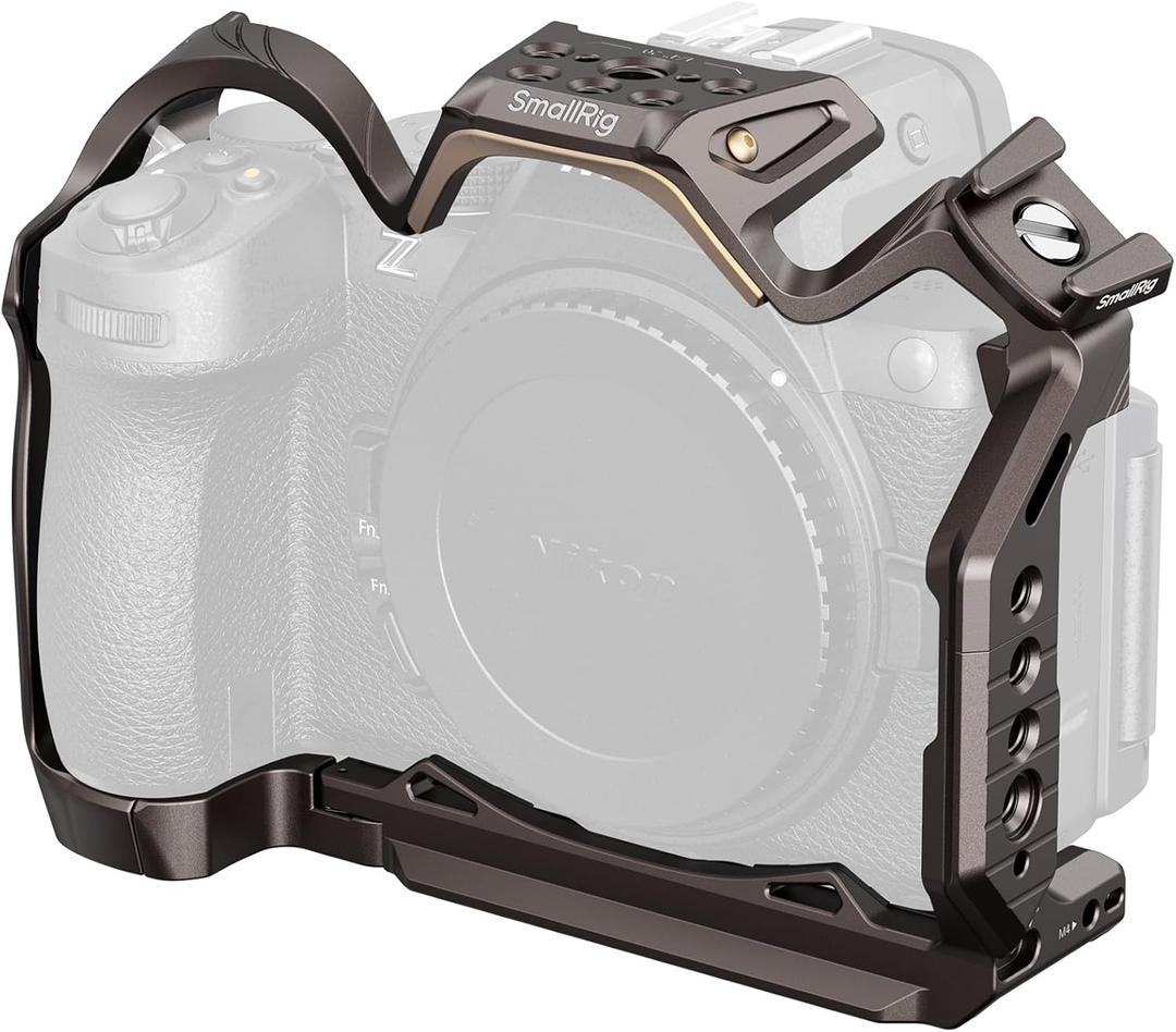SmallRig Night Eagle Z5II Cage for Nikon Z5 / Z6 / Z6II / Z7 / Z7IIAluminum Alloy Camera Full Cage with Cold Shoe and NATO Rail, Quick Release Plate for Arca - 5258