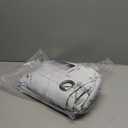 ChrisDowa 100% Blackout Floral Curtains 84 Inches Long 2 Panels for Bedroom Living Room Grey Flower Patterned Room Darkening Thermal Insulated Soundproof Grommet Window Treatments Drapes,52X84