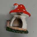 Cacukap Mushroom House Incense Burner, Cute Glow in The Dark Mushroom Incense Holder, Resin Material, Adorable Home Decor Gift