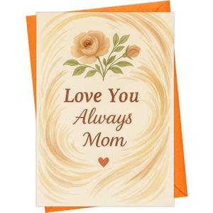 6 x Cheerin Sweet Birthday Cards with Envelope - Floral Birthday Cards for Mom from Daughter, Son, Husband - Anniversary Notecard Gift for Wife, Mama, Grandmom - Bday Cards 5x7''