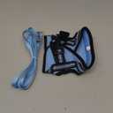 Rabbitgoo Cat Harness and Leash Set for Walking Escape Proof, Adjustable Soft Kittens Vest with Reflective Strip for Cats, Comfortable Outdoor Vest, Light Blue, Medium