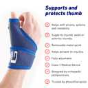 Neo-G Thumb Brace - Thumb Stabilizer Brace for Left or Right Hand - for Thumb Tendonitis, Arthritis, Injuries - Adjustable Compression - Class 1 Medical Device