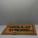 Funny Coir Doormat Hello There Welcome Front Porch Decor Doormat for The Entrance Way Outdoor Personalized Heavy-Duty PVC Back Non Slip Outdoor Coconut Coir Doormat 23.6 x 15.7 inch (1'4" x 1'11" (Rectangular))