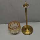 Tulip Table Lamp with 5000mAh Battery & Touch Control, Cordless Table Lamp with 3 Colors, Dimmable Rechargeable Table Lamps for Bedroom, Nightstands, Living Room, Entryways (Amber Tulip)