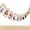 Capoda Wooden Graduation Photo Banners Class of 2026 Wooden Grade Photo Display Kindergarten to 12th Grade Picture Banners Decorations for School Graduation Party Supplies, 4X6 Inch(Rustic)