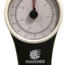 GoGreen Power (TR1300BK) Analog Luggage Scale with Hook, Analog Weighing Scale for Luggage with Built-in Measuring Tape, Weighs Luggage Up to 80 lbs / 36.28 kg, Black