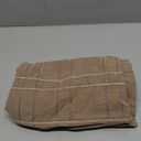 MIULEE Decorative Linen Check Throw Pillow Covers Neutral Farmhouse Vintage Pillow Covers 18x18 Set of 2 Boho Modern Winter Home Decor for Sofa Couch Bedroom Cushion Light Brown