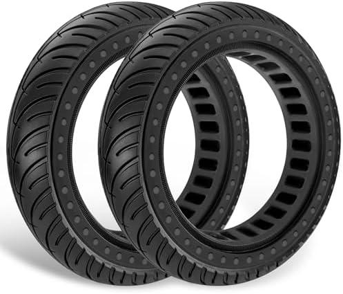 GYL 50/75-6.1 Scooter Tire: 8.5 Inch Solid Tires Replacement for Xiaomi M365 Pro Gotrax GXL V2 XR AOVOPRO ES80 HYPER gogo Hover-1 Journey Jive Electric Scooter 8 1/2 Airless Wheels Black 2 Pcs