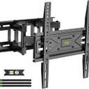 USX MOUNT Full Motion TV Wall Mount for Most 32-70 inch TVs up to 99 lbs, Wall Mount Bracket with Dual Articulating Arms, Swivel, Tilt, Max VESA 400x400mm, TV Mount Fits 12”/16” Wood Studs