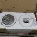 Brushed Nickel Semi Flush Mount Ceiling Light,Modern Ceiling Light Fixture for Closet Hallway Entryway,Hallway Light Fixture Brushed Nickel Finish 2 Pack