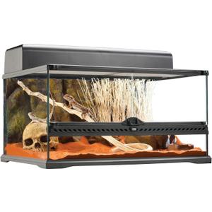 Exo Terra Glass Natural Terrarium Kit - Perfect for Reptiles and Amphibians, Short Wide Design for Optimal Space, 24 x 18 x 12 Inches, PT2604A1