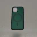 SUPFINE Magnetic for iPhone 12 Case/iPhone 12 Pro Case (Compatible with MagSafe)(Military Grade Drop Protection) Slim Translucent Matte Shockproof with Anti-Fingerprint Phone Case,Forest Green