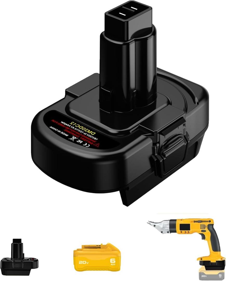 for DeWalt 20V to 12V Tools Battery Adapter (for DeWalt 20V to 12V 14.4V 9.6V NiCAD)
