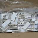 Clear Acrylic Dog Playpen Indoor, Puppy Cat Small Pet Play Pen, Pet Cat Playpen for Rabbits, Dog Fence Crate Kennel Whelping Cage (Grey, 10 Panel)