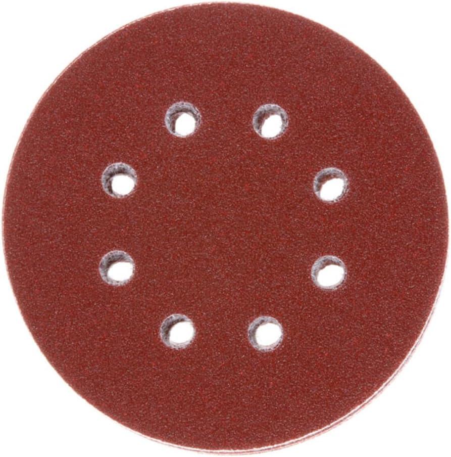 Bosch 2607019497, 25 Random Orbit Sanding Sheets of 125 mm, 80-240 Grit, Red