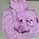 Adjustable Waterproof Dog Raincoat for Dogs,Lightweight Pet Rain Jacket Puppy Clothes with Reflective Strip for Small Medium Large Dogs (Light Purple, L)