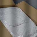 Human Dog Bed for Adult - Luxury Faux Fur Giant Size Dog Bed with Portable Handle, Egg Orthopedic Foam Bed with Blanket, 72"x40"x10", Ivory White