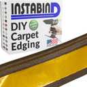 Instabind Premium Carpet Edge Binding  Regular Style Carpet Edge Trim for Do-It-Yourself Rug Edging- with Durable Hold & Easy Finishing for Rug Edges - USA Made Flooring Products  54 ft Roll, Malt