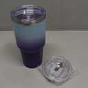 BJPKPK 30oz Color Block Tumbler ,Stainless Steel Double Wall Vacuum Insulated Tumblers,Ocean Dream