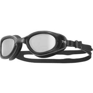 TYR Special Ops 2.0 Mirrored Swim Goggles for Adults  Anti-Fog, UV Protection, Comfortable Fit for Men & Women (Black)