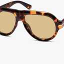 HERJOUR Polarized Aviator Sunglasses for Women Men,Retro 90s Square Shades UV400 AR82373