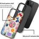 Generic Case Compatible with iPhone 15,Summer Collage Vintage Phone Case for Men Girls Boy Kids Women,Dual-Layer Hard Shell Silicone Cover Shockproof Protective Case for iPhone 15