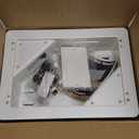 in-Wall TV Box with Flange for Home Theater Installation, 11.9" x 8.4" Cord Hider for Wall Mounted TV, with 2 Outlets, Cable Bracket, LV Cable & 1-1/2" ENT Entrance, Ideal for New or Retrofit Job (White)