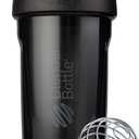 BlenderBottle Sport Shaker Bottle with Wire Whisk, 24-Ounce, Black Protein Shakes & Hydration for Athletes & Fitness Enthusiasts, Easy Mixing, Durable & Lightweight, Lockable Lid