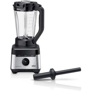 Braun TriForce Power Blender - Powerful 1200 Watt Countertop Blender with 10 Manual Speeds, 3 Texture & 3 Food Settings, Stainless Steel Blades for Effortless Emulsifying, for Smoothies, Purees & More