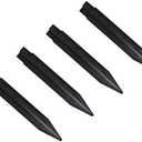 Bebrant 4 PCs Plastic Spikes for Solar Flame Torch Lights Solar Torch Lights Replacement ABS Ground Stakes