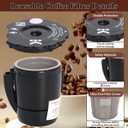 Reusable Coffee Filter Compatible with Keurigg My K Cup 2.0 K300 K250 K350 K375 K400 K450 Coffee Makers with Extra Filter Pod Cleaning Brush