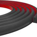 Moleney Flexible Quarter Round Trim, Peel and Stick Quarter Round Molding Trim Strip, Self Adhesive Trim Molding (Black)