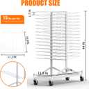 Paint Drying Rack,30-Tier Heavy-Duty Steel Drying Painting Rack