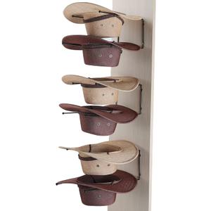 Taozun Cowboy Hat Rack - Cowboy Hat Holder DIY Hat Hangers for Wall Display, Black Hat Holder Organizer, 6 Pieces(A Beautiful Christmas Gift)