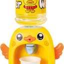 LUOZZY Mini Water Dispenser Toy for Kids - Cartoon Animal Water Machine Drinking Fountains Toys (Duck)
