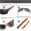 Sport Sunglasses Cycling Driving Fishing Baseball Running Glasses for Men Women,UV400 Glasses (Polarized Camo Blue)