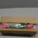 20 Bundles Artificial Flowers for Outdoors, UV Resistant Fake Flowers with Plastic Plants , Faux Silk Flowers for Planter outdoors, fake realistic flowers for Window Box Front Porch Patio Decor-Rosy
