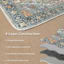 nunubaby Washable Pee Pads for Dogs, Stylish, Non-Slip and Leak-Proof Pee Pads. Reusable Potty Pads for Dogs for Crates and Floors.(Beige/Multi, 24" x36" )